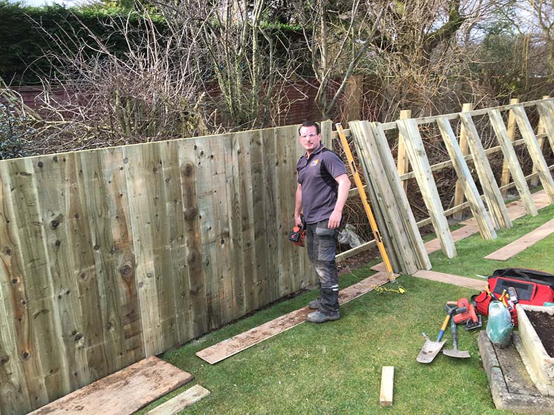 6ft fence installed