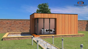 corner cedar garden room